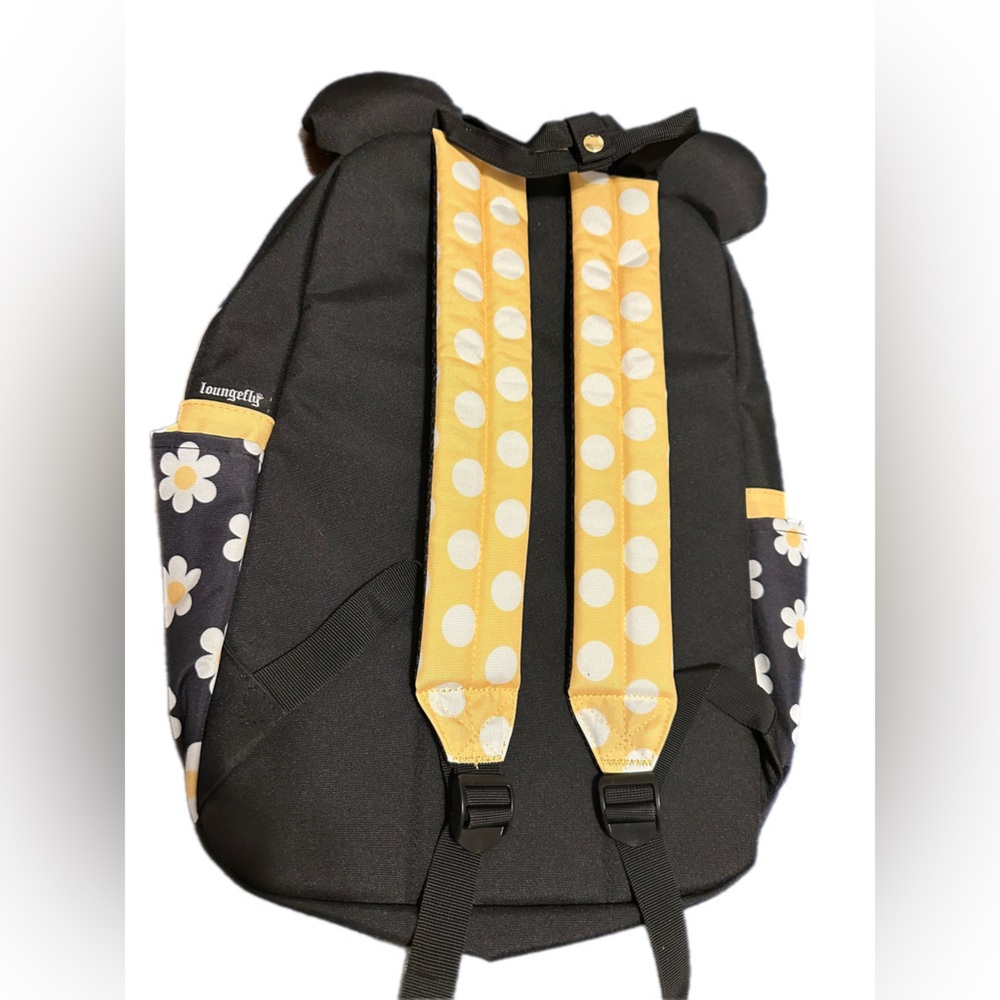 Loungefly Disney Minnie Mouse Flower Nylon Backpack - Picture 5 of 12